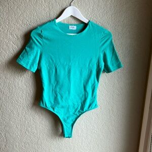 PRIV Teal Short-Sleeve Bodysuit size L